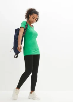 Mujer bonprix bonprix Camiseta larga con texto (2 unidades)