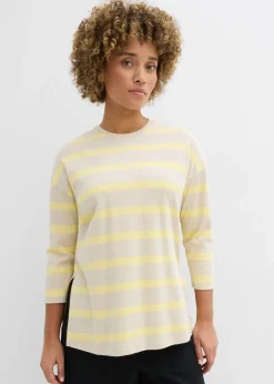 Mujer bonprix bonprix Camiseta larga de algodón orgánico pesado