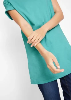 Mujer bonprix bonprix Camiseta larga de algodón puro