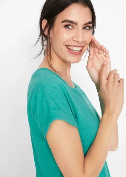 Mujer bonprix bonprix Camiseta larga de algodón puro