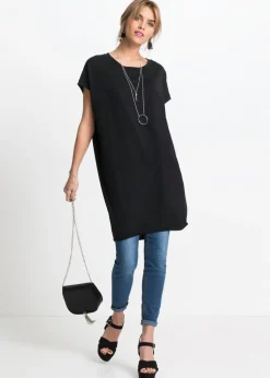 Mujer bonprix bonprix Camiseta larga de algodón puro