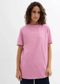 Mujer bonprix bonprix Camiseta larga de algodón orgánico puro (2 unidades)