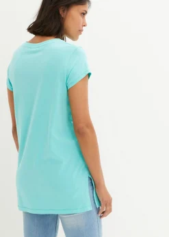 Mujer bonprix bonprix Camiseta larga de algodón orgánico puro