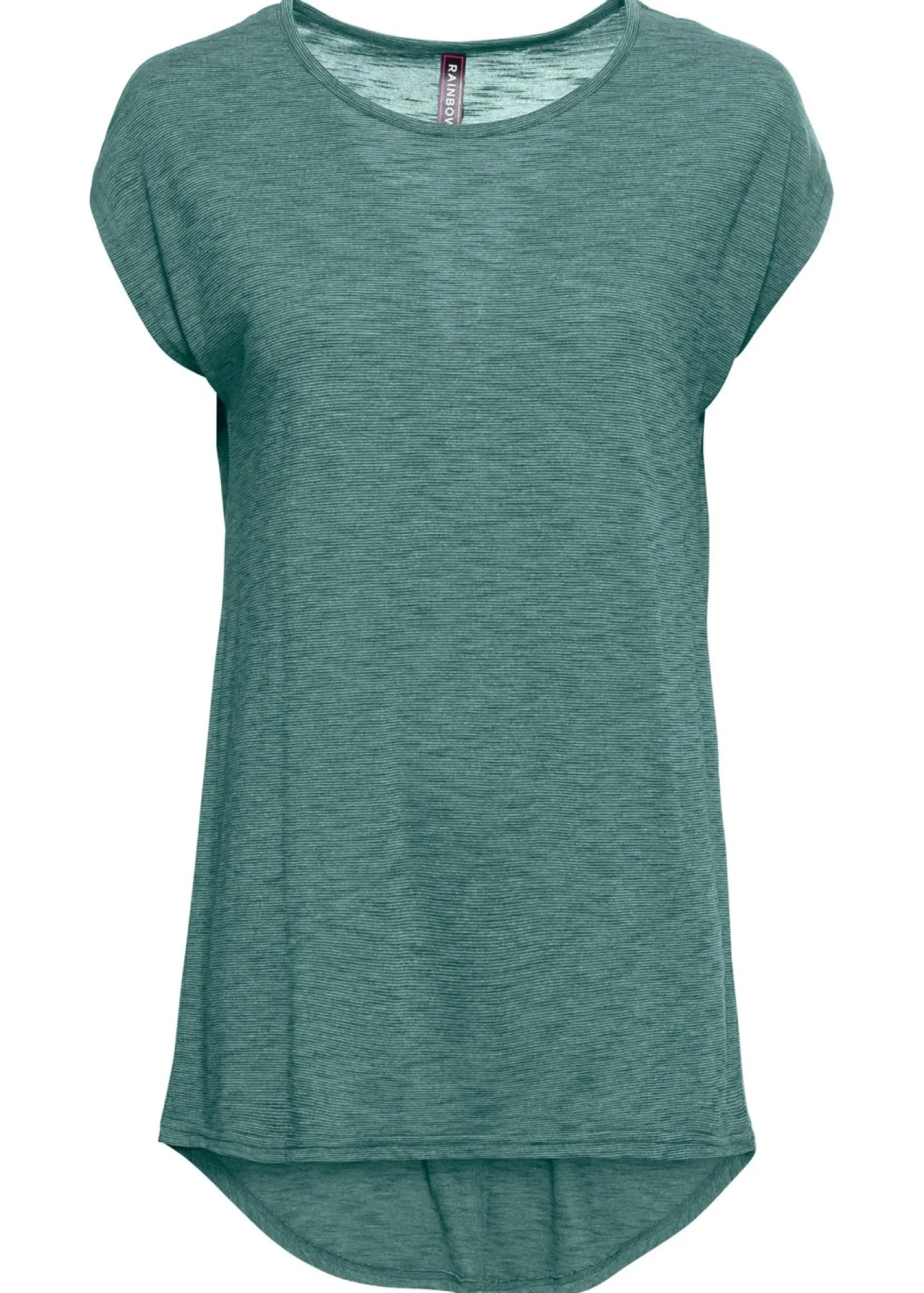 bonprix bonprix Camisetas>Camiseta larga de mezcla de viscosa Verde grisáceo