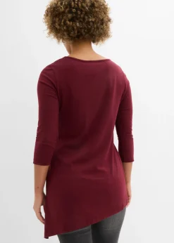 Mujer bonprix bonprix Camiseta larga de mezcla de viscosa y algodón