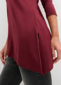 Mujer bonprix bonprix Camiseta larga de mezcla de viscosa y algodón