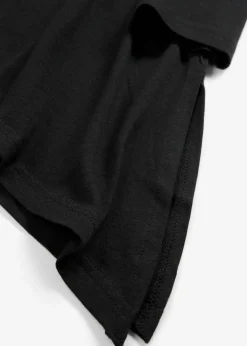 bonprix bonprix Camisetas|Novedades>Camiseta larga de mezcla de viscosa y algodón Negro