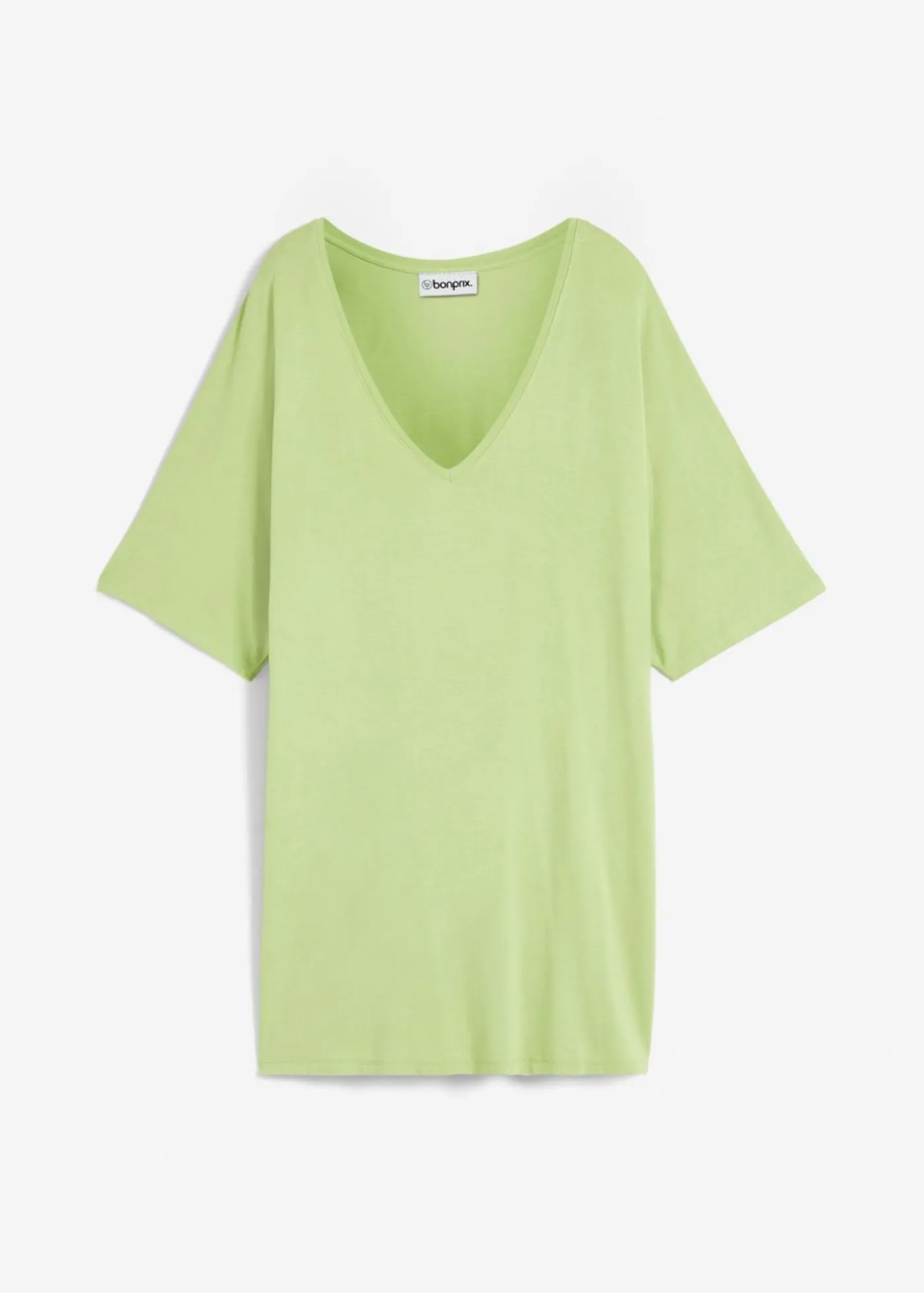 Mujer bonprix bonprix Camiseta larga de mezcla de viscosa sostenible