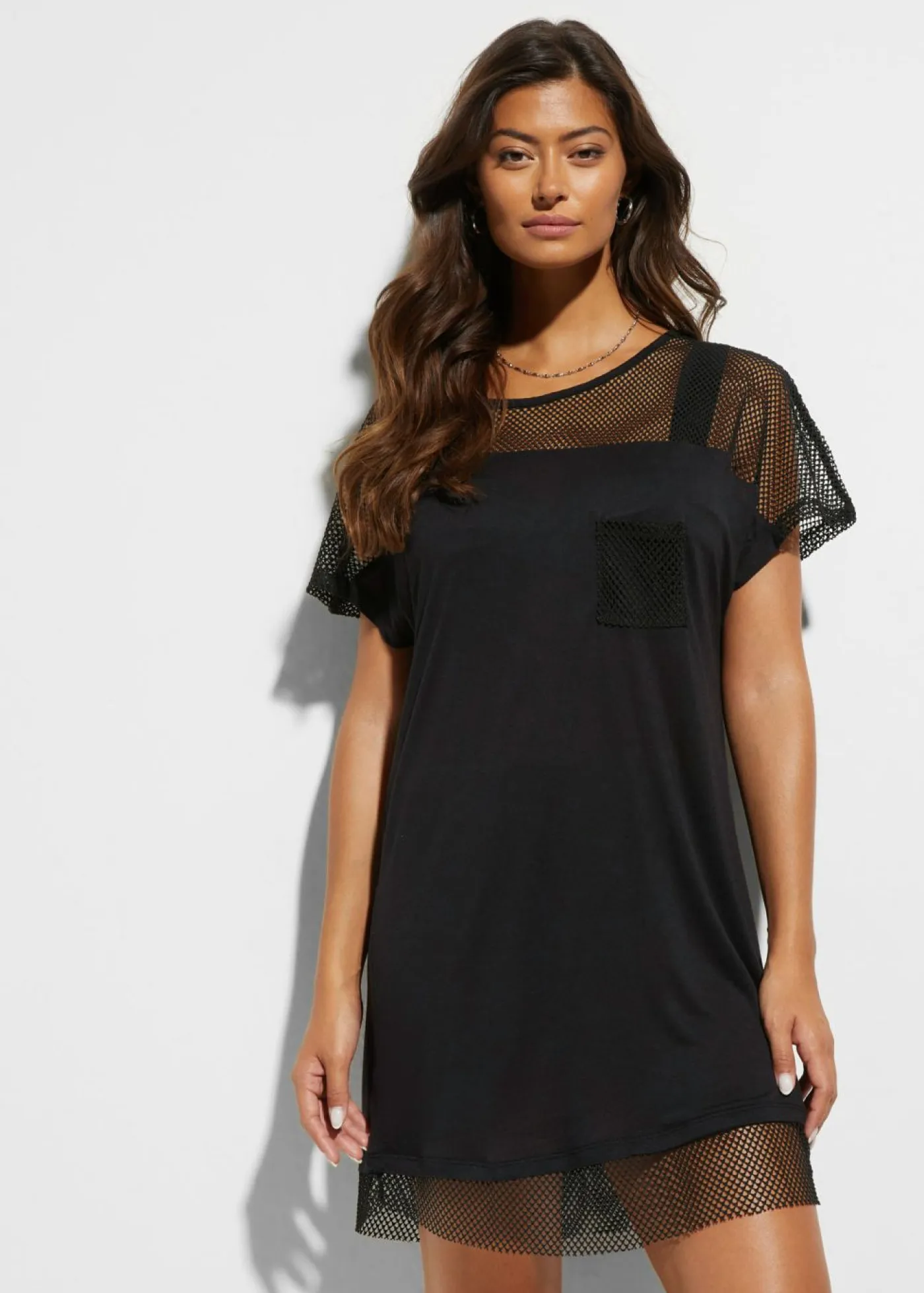 Mujer bonprix bonprix Camiseta larga de playa de viscosa