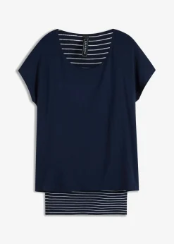 Mujer bonprix bonprix Camiseta larga de suave mezcla de viscosa