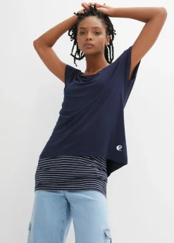 Mujer bonprix bonprix Camiseta larga de suave mezcla de viscosa