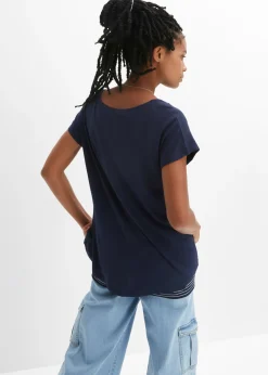 Mujer bonprix bonprix Camiseta larga de suave mezcla de viscosa