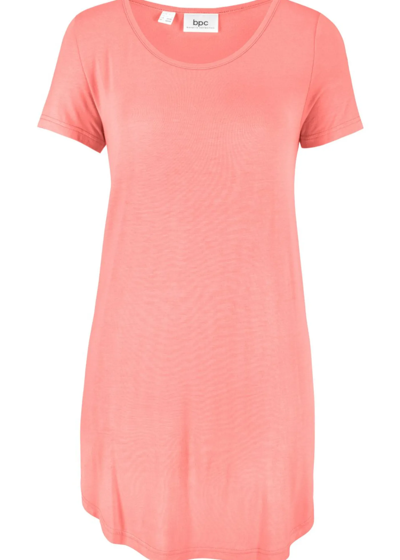 bonprix bonprix Básicos|Camisetas>Camiseta larga de viscosa suave coral pálido