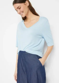 Mujer bonprix bonprix Camiseta larga de viscosa suave (2 unidades)