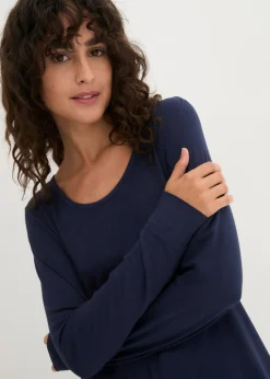Mujer bonprix bonprix Camiseta larga de viscosa con manga larga