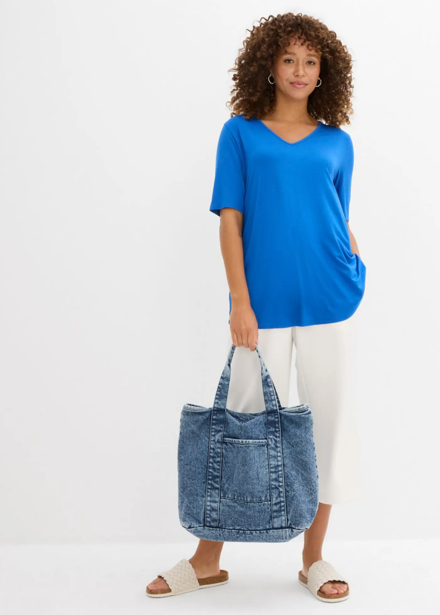 Mujer bonprix bonprix Camiseta larga de viscosa suave