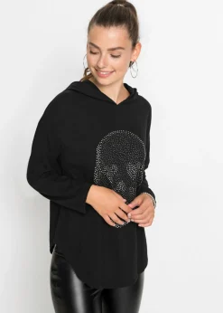 Mujer bonprix bonprix Camiseta larga oversize con capucha