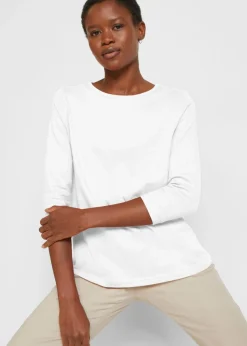 bonprix bonprix Básicos|Camisetas>Camiseta larga (5 unidades) rosa cristal+menta cristal+celeste mate+lila ahumado+blanco