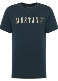 bonprix Mustang Jeans Camisetas Y Polos>Camiseta Mustang Austin de algodón puro Azul