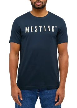 bonprix Mustang Jeans Camisetas Y Polos>Camiseta Mustang Austin de algodón puro Azul