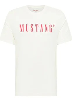 bonprix Mustang Jeans Camisetas Y Polos>Camiseta Mustang Austin de algodón puro Blanco