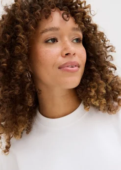 Mujer bonprix bonprix Camiseta oversize, corta, de algodón orgánico puro y pesado