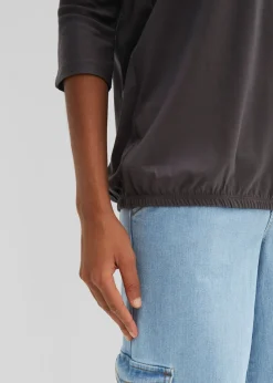 Mujer bonprix bonprix Camiseta oversize de mezcla de viscosa