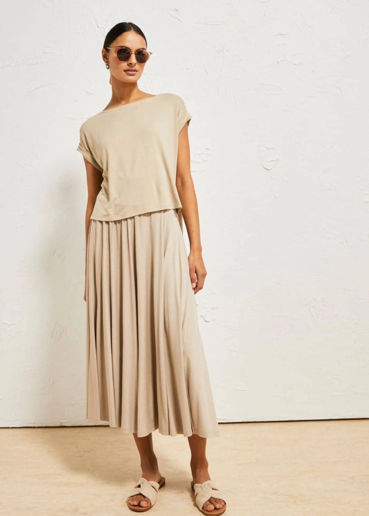 Mujer bonprix bonprix Camiseta oversize de viscosa fluida