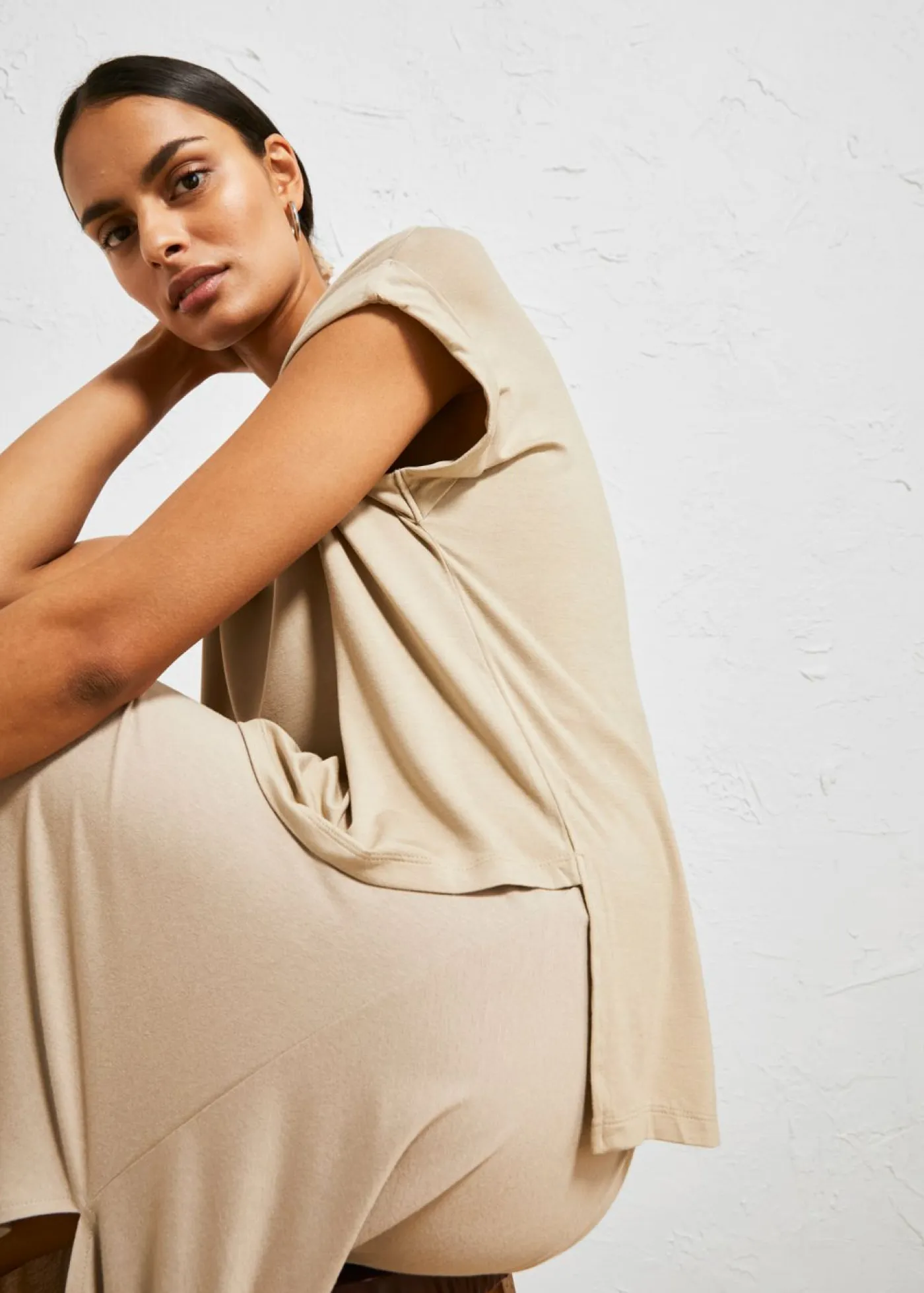 Mujer bonprix bonprix Camiseta oversize de viscosa fluida