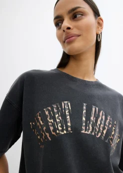 Mujer bonprix bonprix Camiseta oversize en suave mezcla de algodón