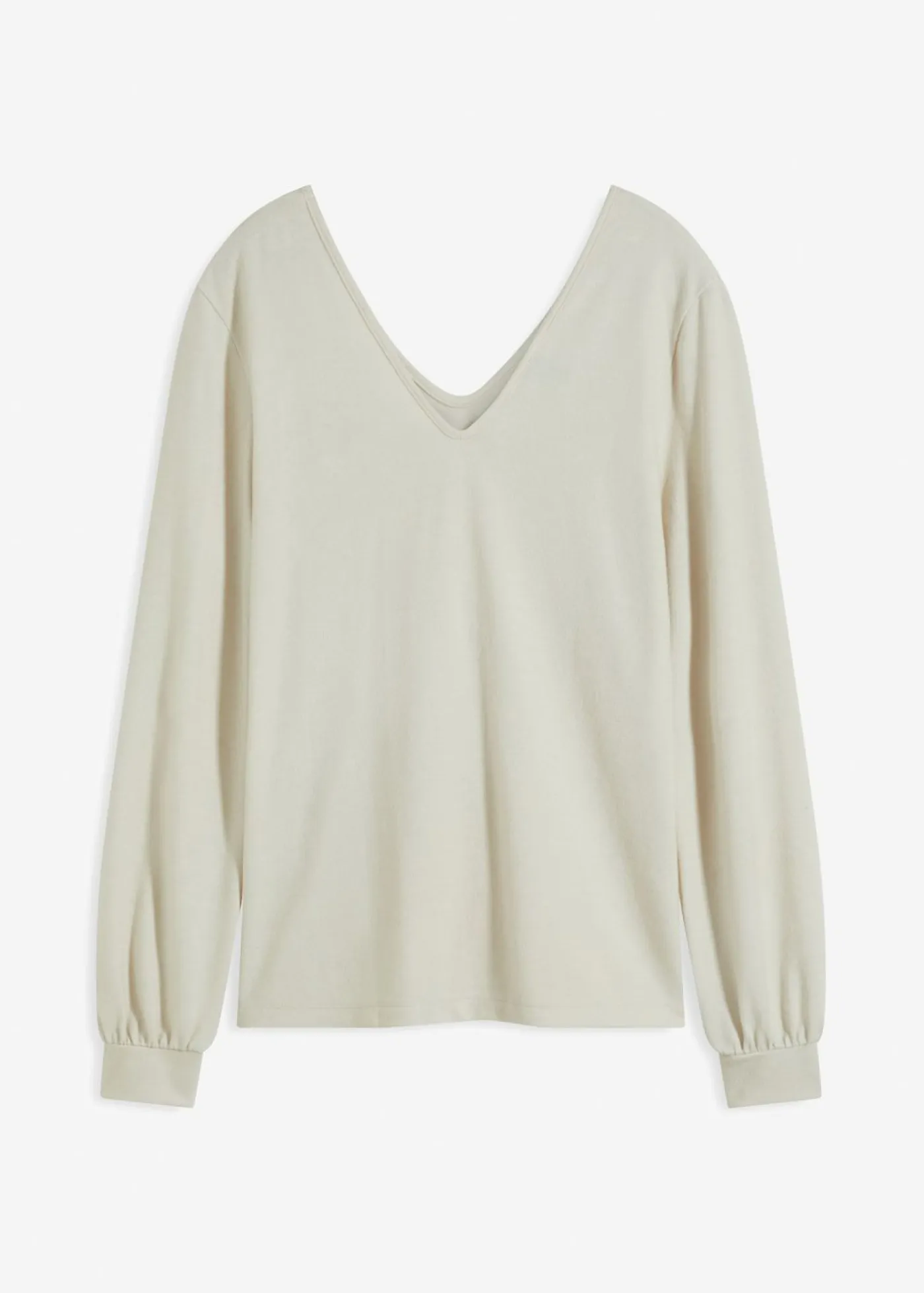 Mujer bonprix bonprix Camiseta polar con perlas