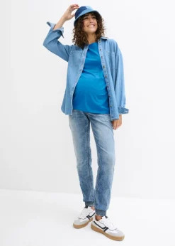 Mujer bonprix bonprix Camiseta premamá de algodón orgánico (2 unidades)