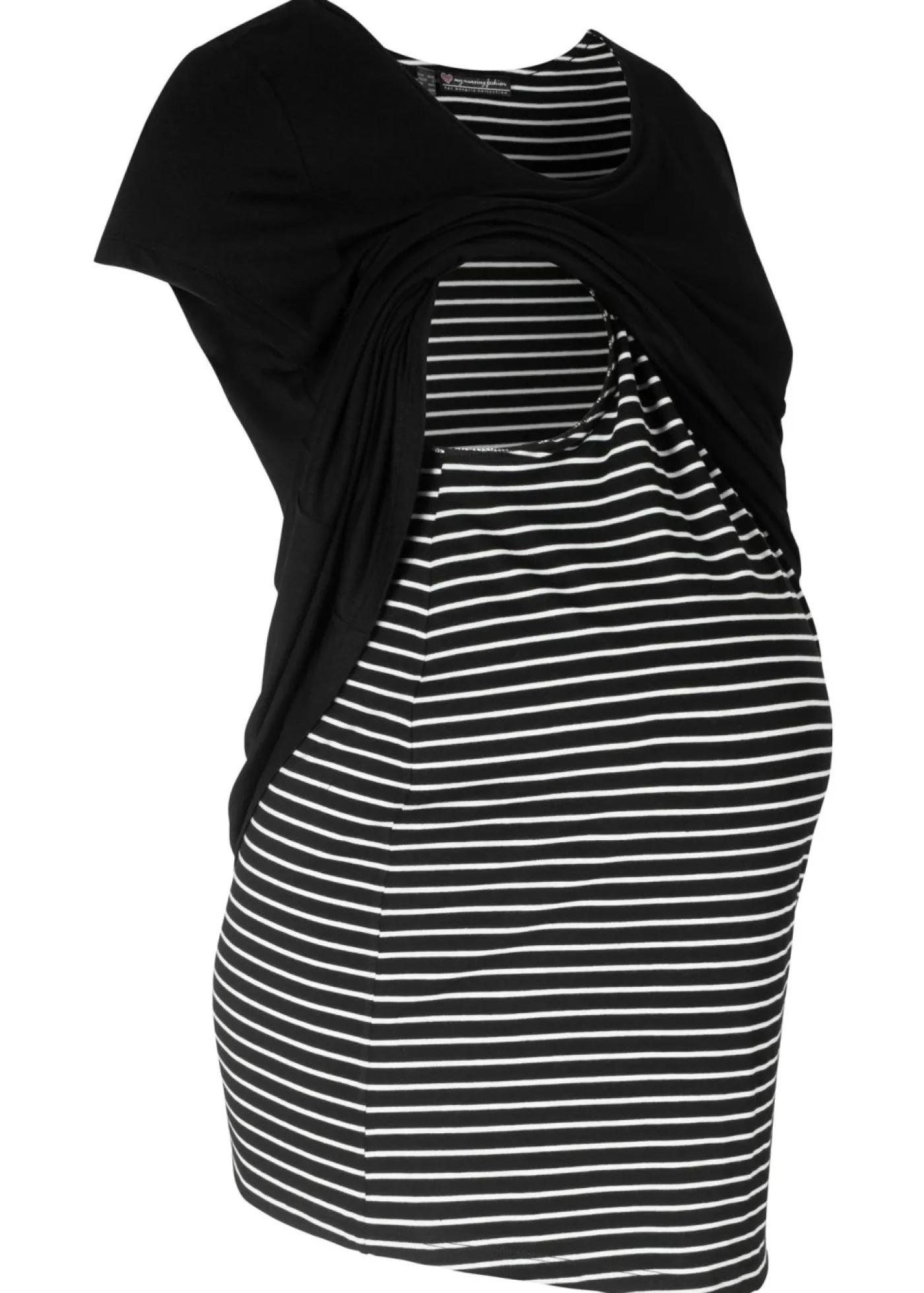 Mujer bonprix bonprix Camiseta premamá y de lactancia 2 en 1 de viscosa