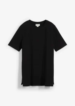 Mujer bonprix bonprix Camiseta premamá y de lactancia 2 en 1 de algodón orgánico con aberturas laterales