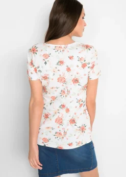 Mujer bonprix bonprix Camiseta premamá y de lactancia 2 en 1 de algodón orgánico