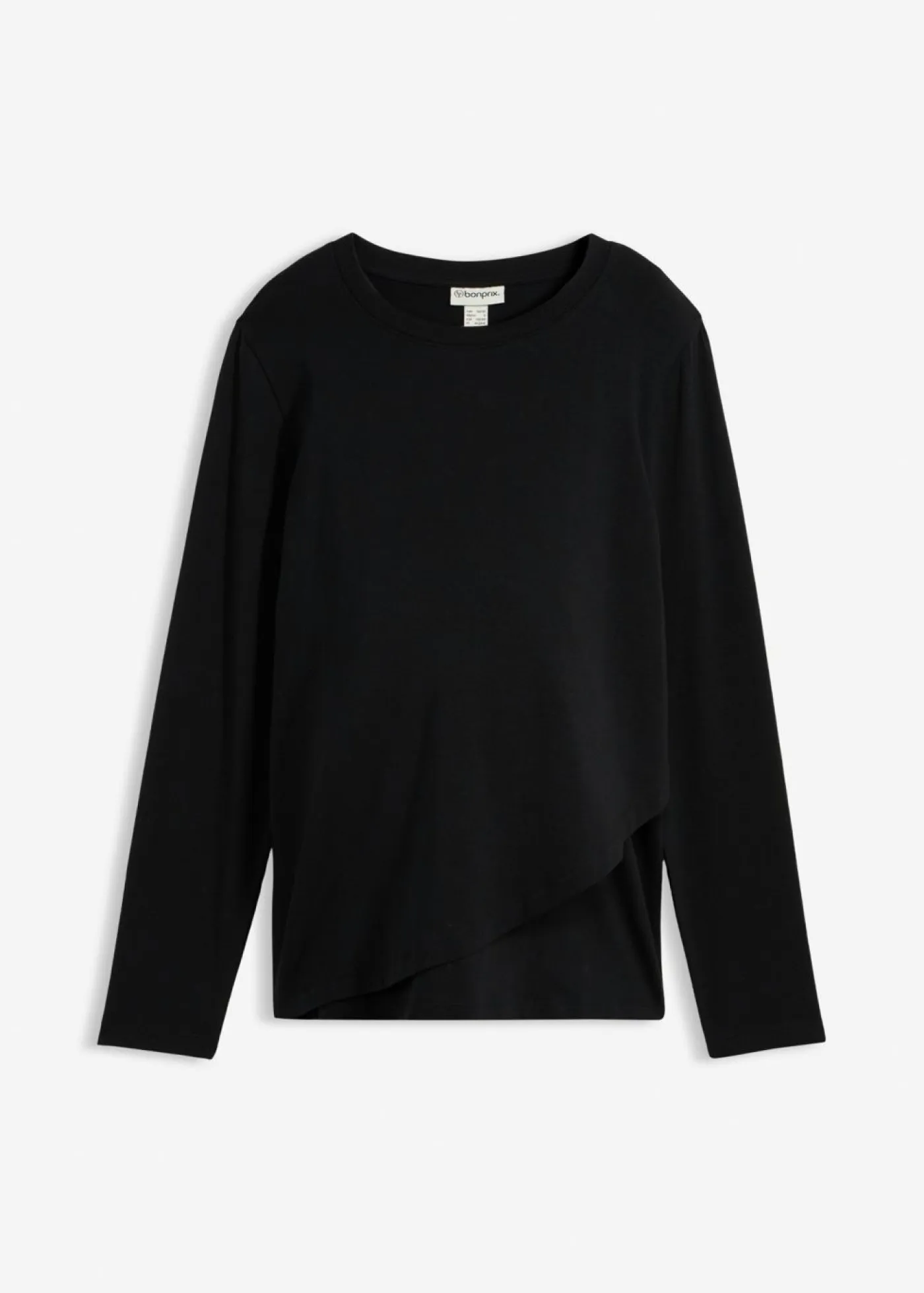 bonprix bonprix Premamá>Camiseta premamá y de lactancia 2 en 1 de algodón orgánico Negro