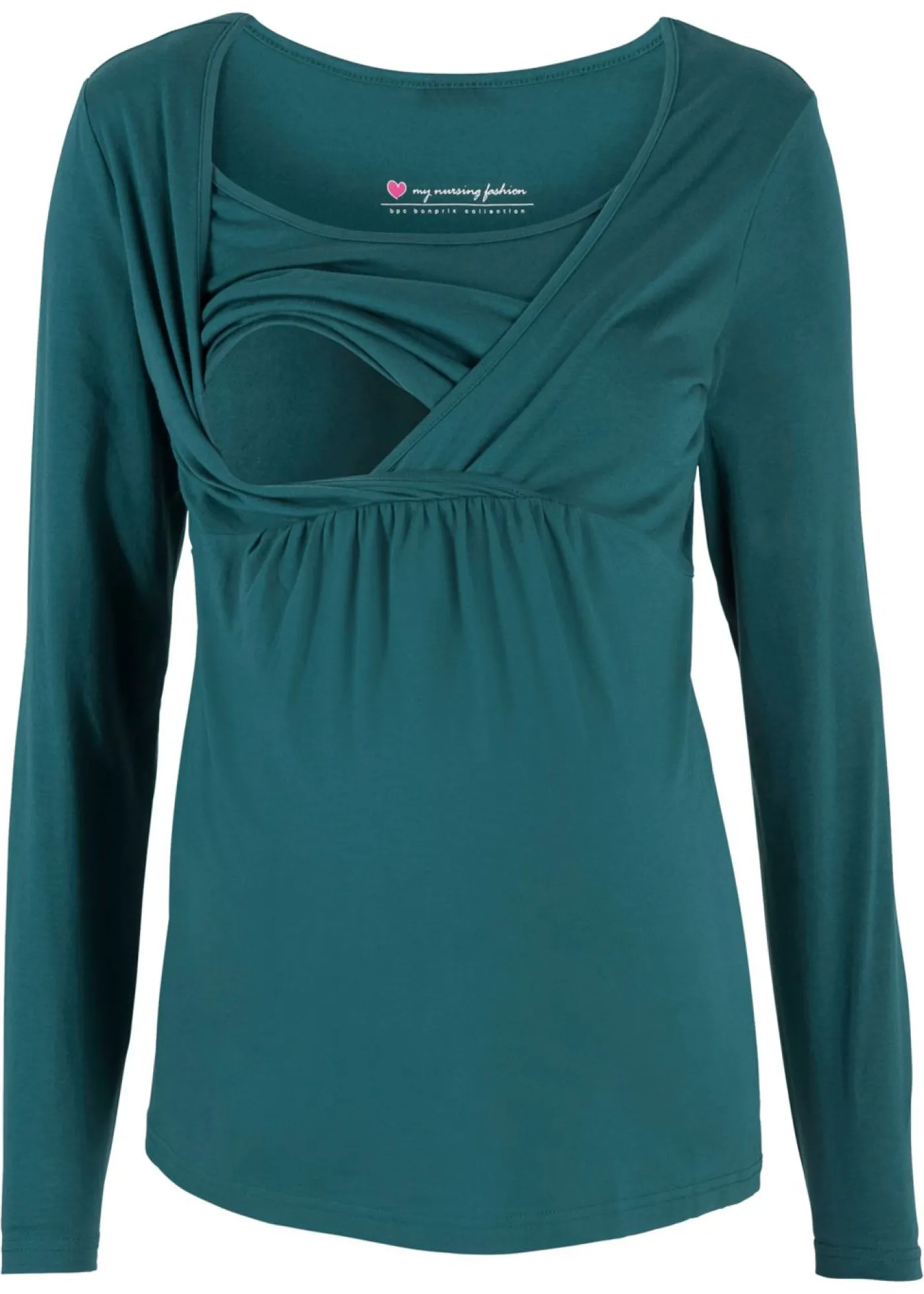 bonprix bonprix Premamá>Camiseta premamá/de lactancia 2 en 1 Azul petróleo