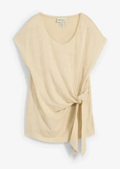 Mujer bonprix bonprix Camiseta sin mangas de lino puro