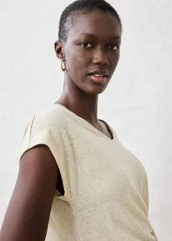 Mujer bonprix bonprix Camiseta sin mangas de lino puro