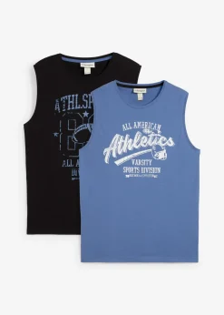 Hombre bonprix bonprix Camiseta sin mangas (2 unidades) de algodón puro