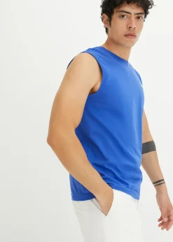 Hombre bonprix bonprix Camiseta sin mangas (2 unidades) de algodón orgánico puro