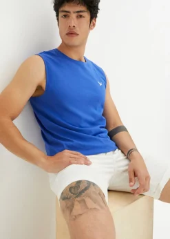 Hombre bonprix bonprix Camiseta sin mangas (2 unidades) de algodón orgánico puro