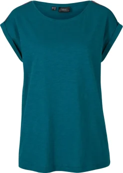 bonprix bonprix Camisetas>Camiseta tipo boxy Verde azulado