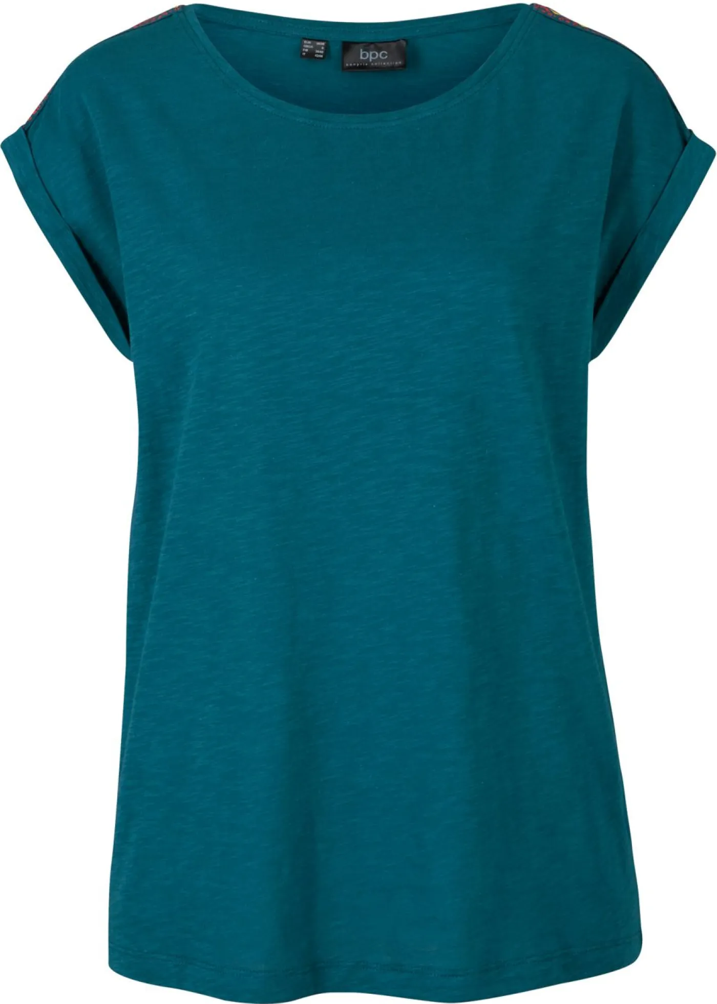 bonprix bonprix Camisetas>Camiseta tipo boxy Verde azulado