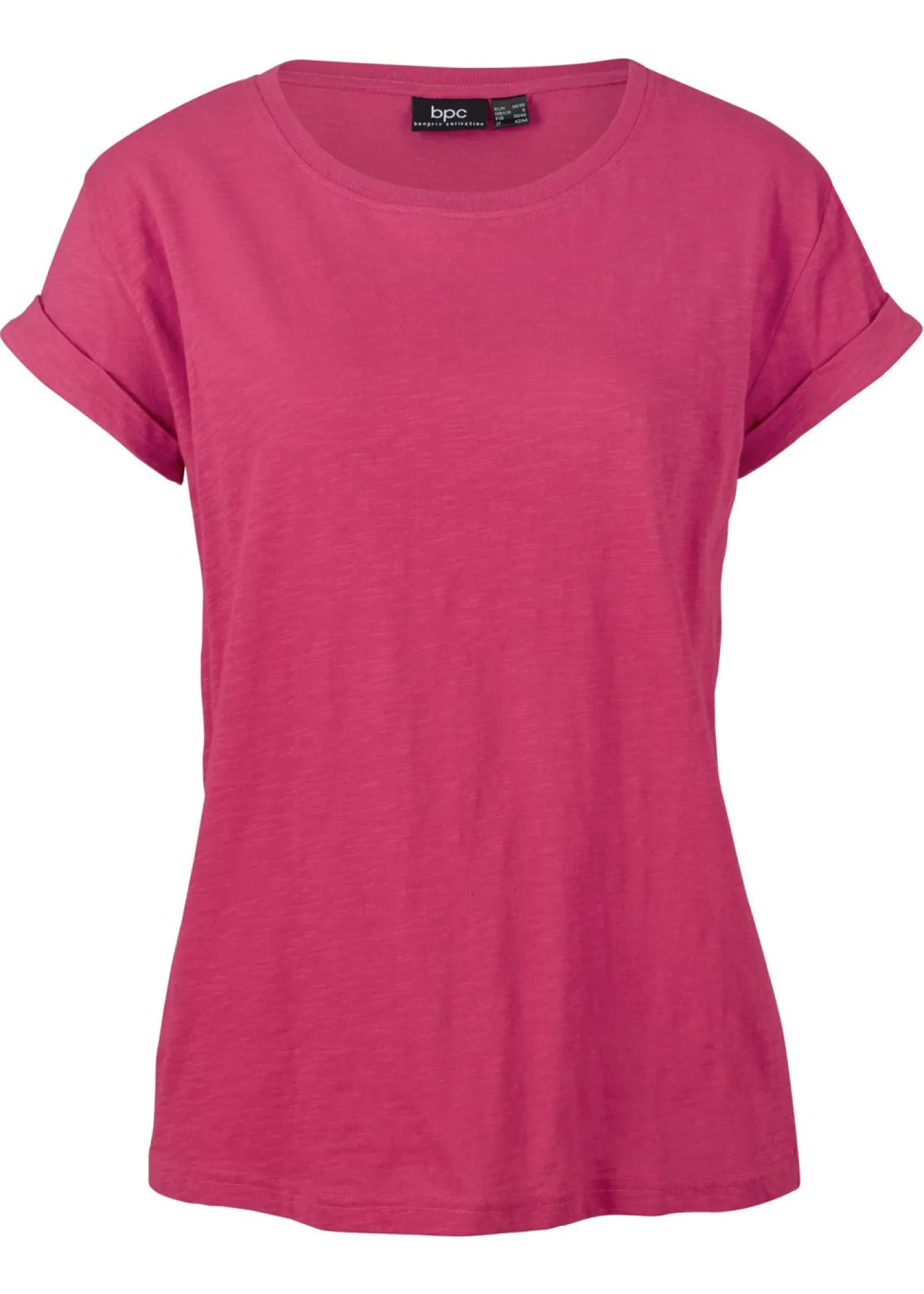 bonprix bonprix Básicos|Camisetas>Camiseta tipo boxy fucsia