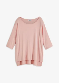 Mujer bonprix bonprix Camiseta tipo boxy de mezcla de viscosa suave