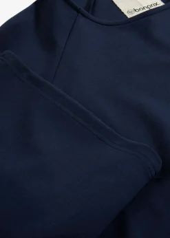 bonprix bonprix Esenciales|Camisetas>Camiseta tipo capa de manga larga Azul marino