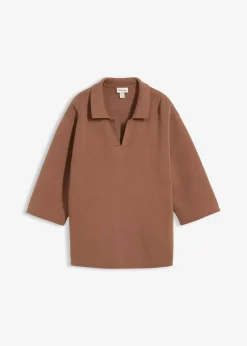 Mujer bonprix bonprix Camiseta tipo polo de punto