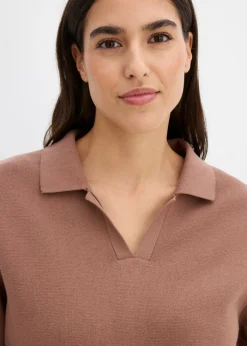 Mujer bonprix bonprix Camiseta tipo polo de punto