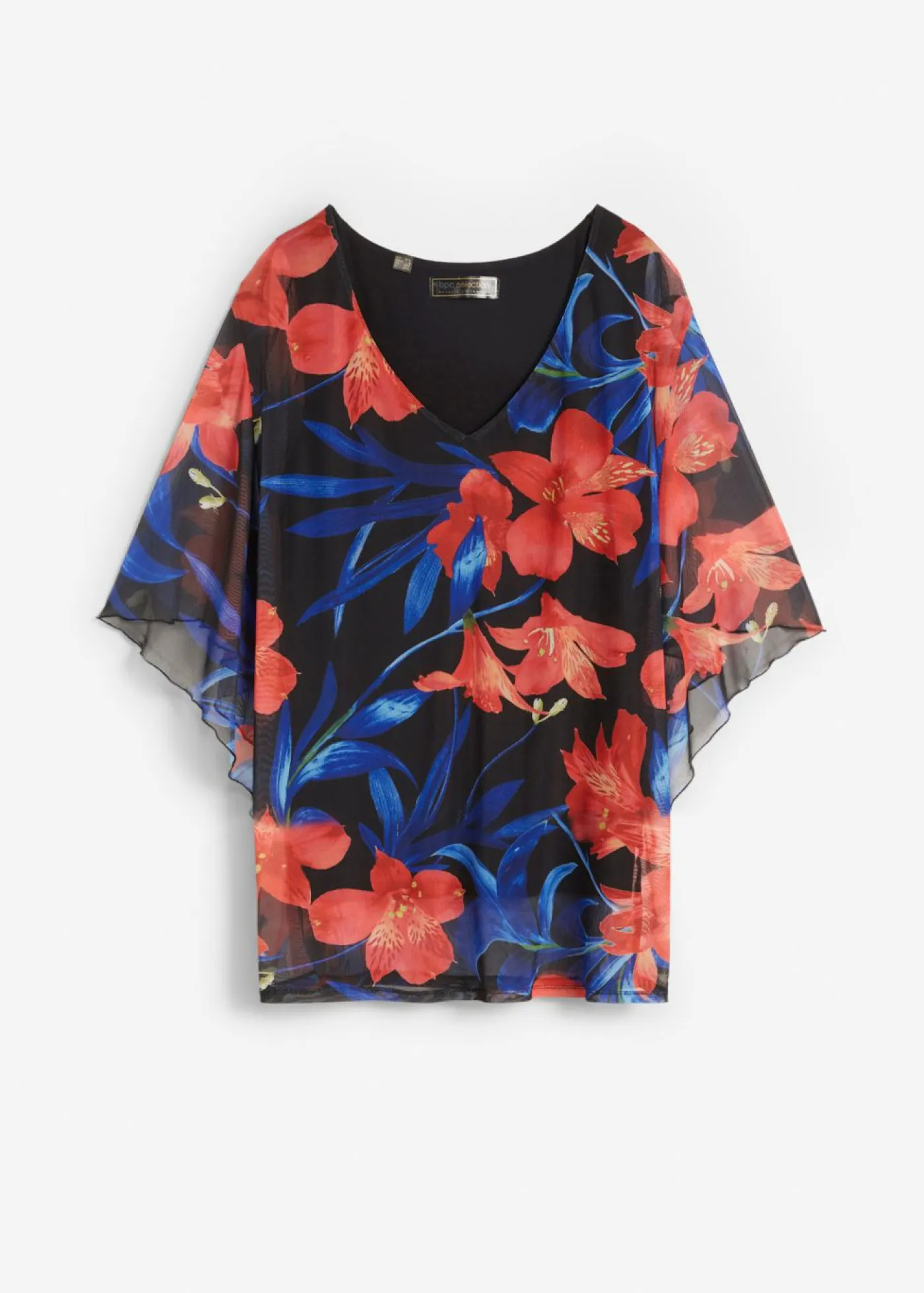 Mujer bonprix bonprix Camiseta tipo túnica de malla